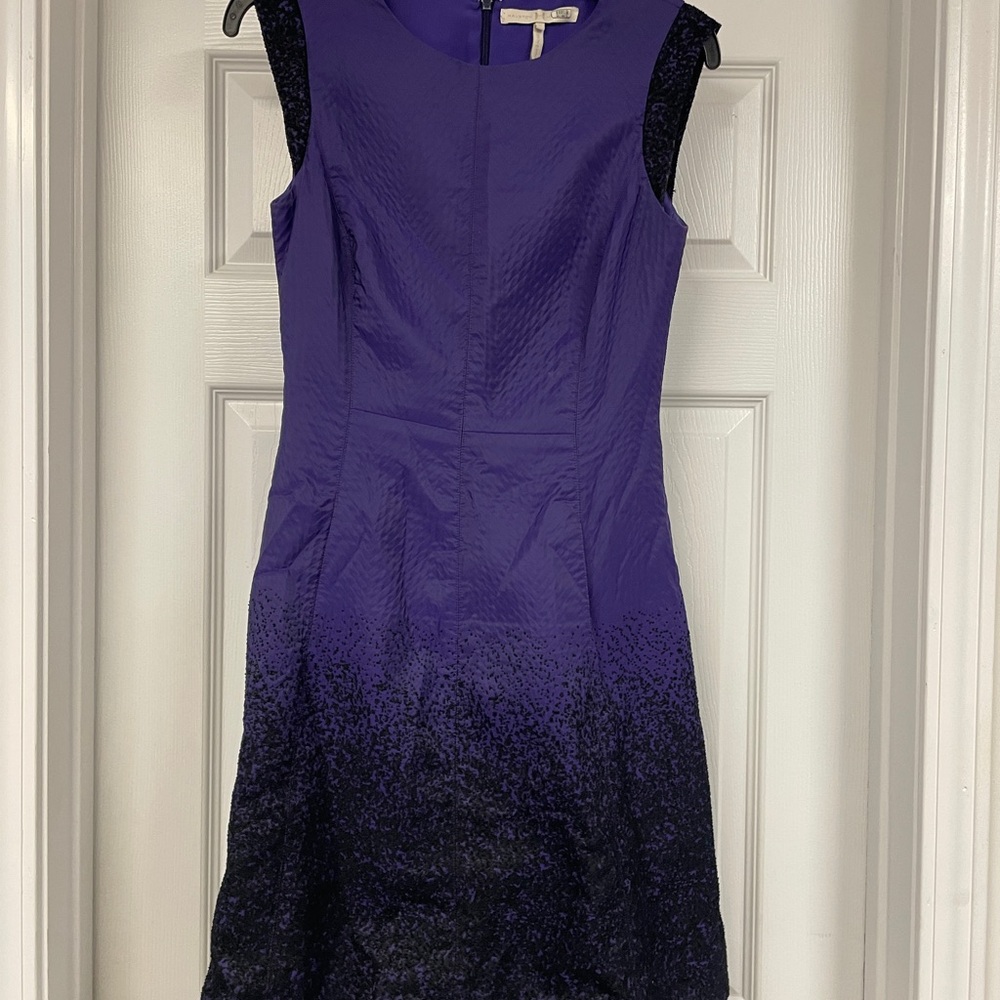 EUC Elegant Purple and Black Women's Dress